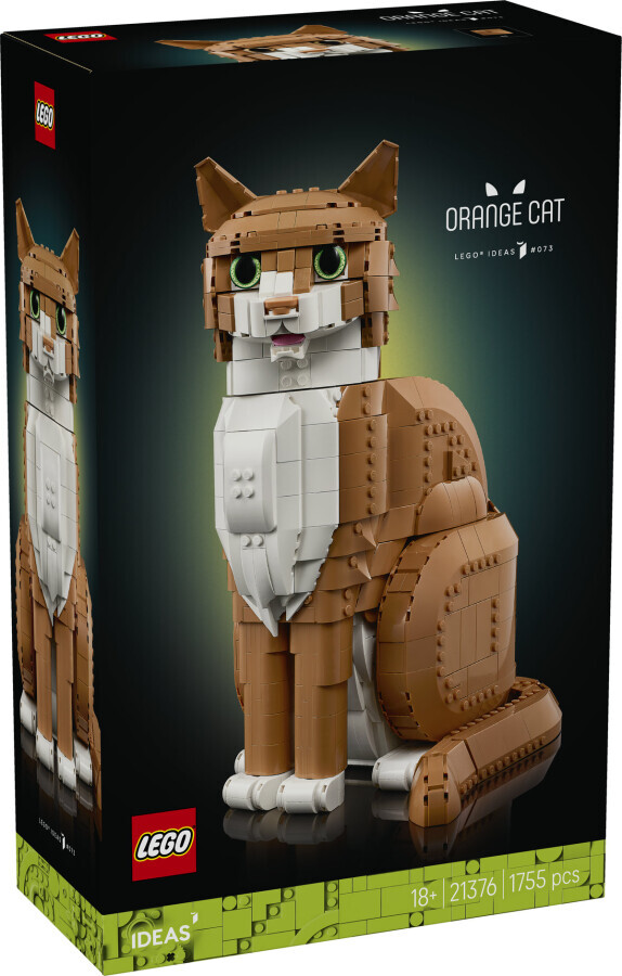 مجموعه ساختنی و نمایشی لگو LEGO آیدیا Ideas گربه نارنجی مدل 21376، ۱۷۵۵ قطعه، حداقل سن ۱۸ سال