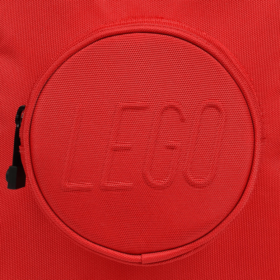 کوله‌پشتی کودک طرح قطعه ساخت 1x1 لگو LEGO سری آیکونیک مدل 20206B-0021، قرمز، ۷ لیتر
