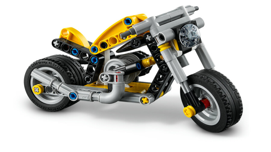 مجموعه ساختنی لگو LEGO تکنیک Technic موتورسیکلت زرد مدل 42225، ۱۵۱ قطعه، حداقل سن ۷ سال