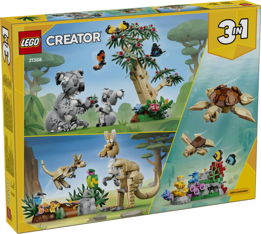مجموعه ساختنی حیوانات وحشی لگو LEGO کریتور ۳ در ۱ مدل 31388، خانواده کوالا، ۱۵۳۶ قطعه