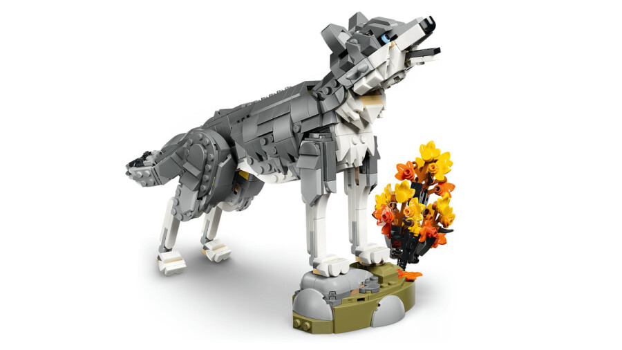 مجموعه ساختنی لگو LEGO کریتور ۳ در ۱ مدل 31393، حیوانات جنگل گرگ خاکستری، ۶۵۷ قطعه