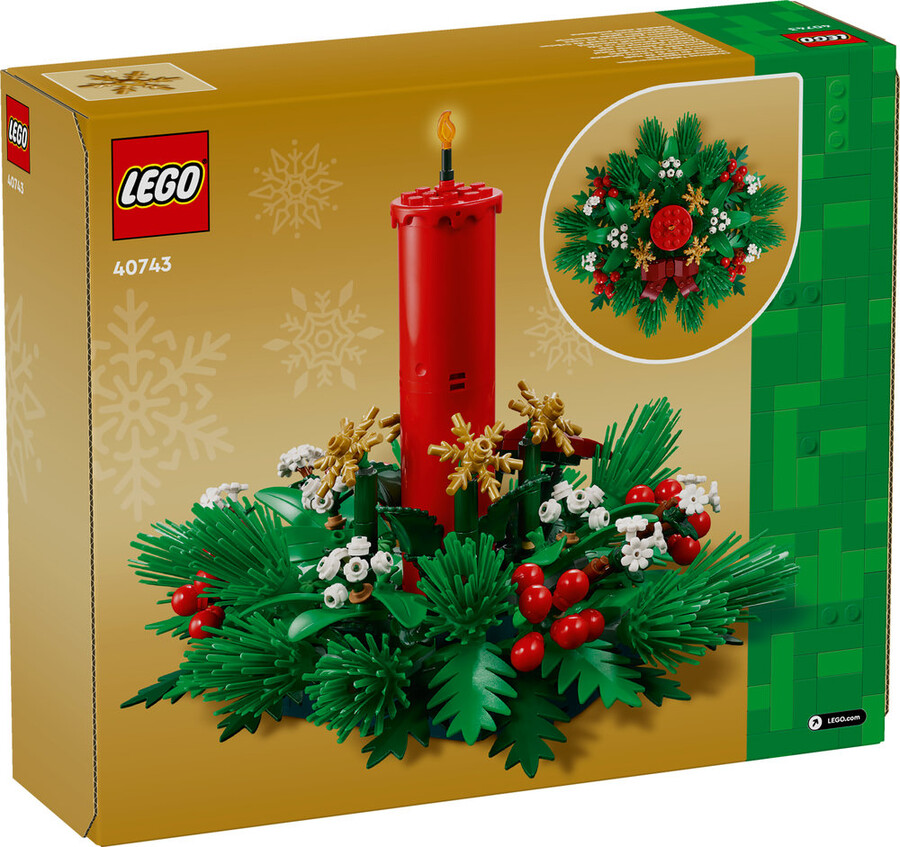 مجموعه ساختنی لگو LEGO آیکونیک مدل 40743 تزئین میز سال نو، ۴۳۳ قطعه