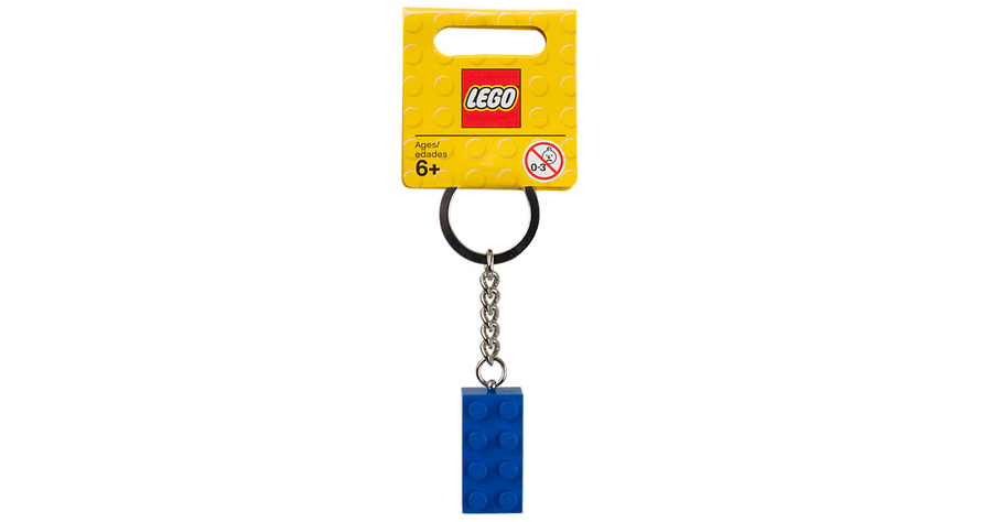 جاکلیدی لگو LEGO آیکونیک 850152 طرح قطعه 2x4 آبی