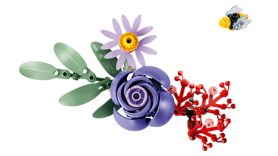 مجموعه ساختنی گل تزئینی لگو LEGO Botanicals اولیویا رودریگو، مدل 11507، ۴۰۰ قطعه، ۱۱ گل