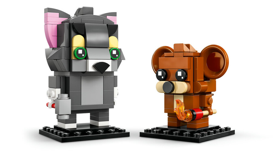 مجموعه ساختنی لگو LEGO BrickHeadz تام و جری مدل 40793، ۲۱۲ قطعه، حداقل ۱۰ سال