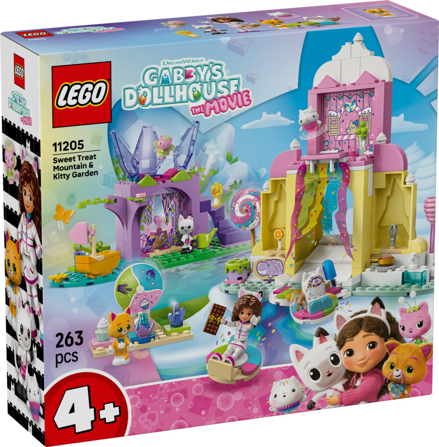 مجموعه ساختنی کوه شیرینی و باغ گربه لگو LEGO خانه گبی مدل 11205، ۲۶۳ قطعه، مناسب ۴ سال به بالا