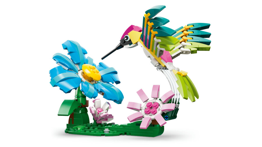 مجموعه ساختنی حیوانات وحشی لگو LEGO کریتور ۳ در ۱، مرغ مگس‌خوار رنگارنگ مدل 31384، ۳۱۲ قطعه