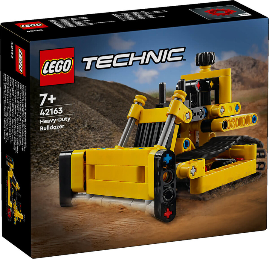 مجموعه ساختنی لگو LEGO تکنیک بولدوزر سنگین مدل 42163، ۱۹۵ قطعه، حداقل سن ۷ سال