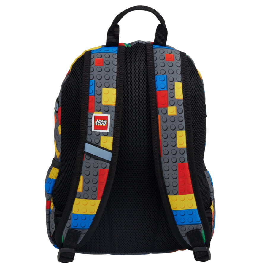 کوله‌پشتی لگو LEGO آیکونیک مدل 20375-2607، طرح قطعات رنگارنگ، حجم ۹ لیتر