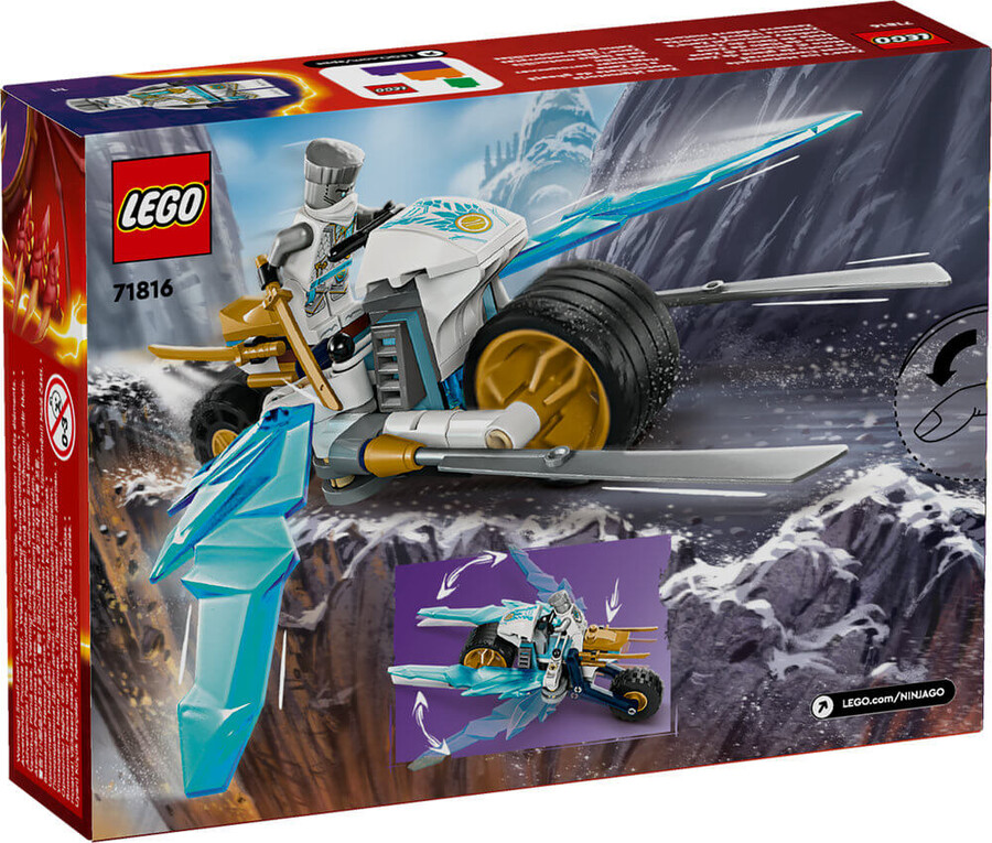 مجموعه ساختنی موتورسیکلت یخی زین لگو LEGO نینجاگو NINJAGO مدل 71816، ۸۴ قطعه