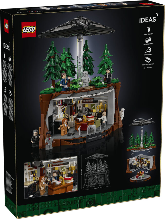 مجموعه ساختنی لگو LEGO Ideas مدل 21369 The X-Files، ۱۴۷۸ قطعه با ۸ مینی‌فیگور