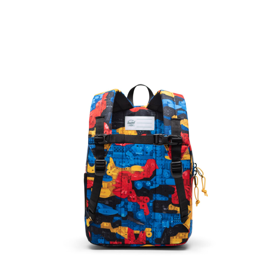 کوله‌پشتی کودک هیرشل Herschel Heritage مدل 11615-07032 با ظرفیت ۱۵ لیتر و طرح آجرهای Scavenger Hunt، لگو LEGO آیکونیک Iconic