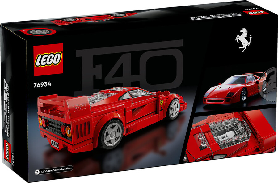 مجموعه ساختنی لگو LEGO اسپید چمپیونز Ferrari F40 مدل 76934، ۳۱۸ قطعه