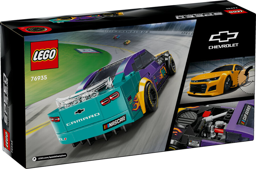 مجموعه ساختنی لگو LEGO اسپید چمپیونز NASCAR شورولت کامارو ZL1 مدل 76935، ۳۲۸ قطعه