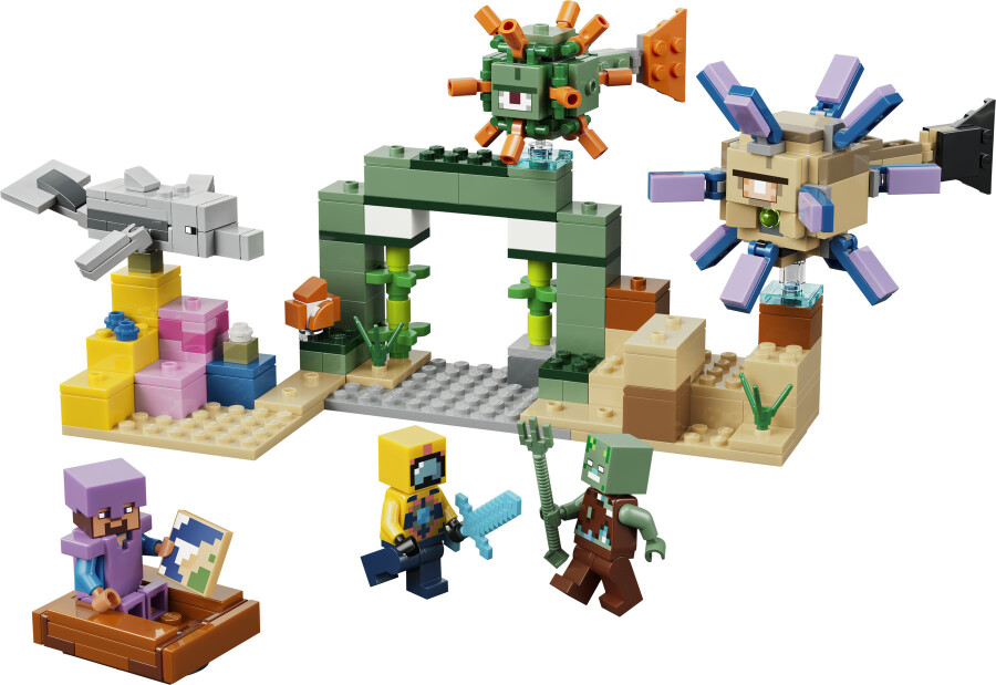 مجموعه ساختنی ماجراجویی زیر آب لگو LEGO ماینکرفت Minecraft مدل 21598، ۳۱۰ قطعه، حداقل سن ۸ سال