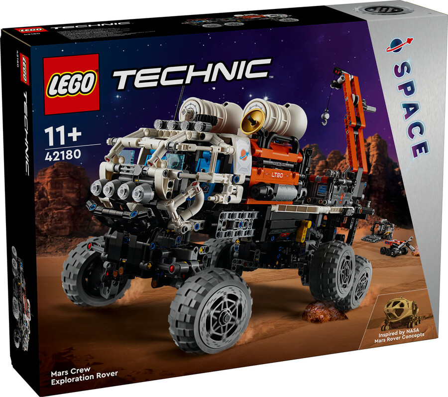 مجموعه ساختنی لگو LEGO تکنیک Technic مدل 42180 وسیله نقلیه اکتشافی تیم مریخ، ۱۵۹۹ قطعه، حداقل سن ۱۱ سال