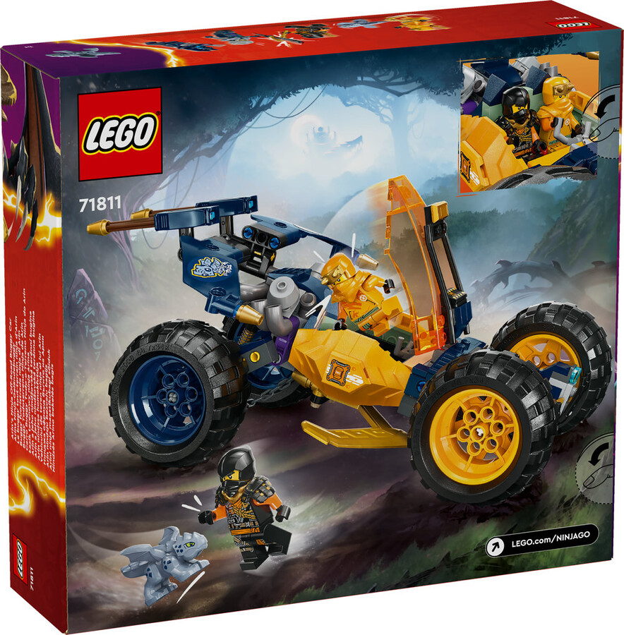 مجموعه ساختنی لگو LEGO نینجاگو NINJAGO ماشین باگی آفرود آرین مدل 71811، ۲۶۷ قطعه