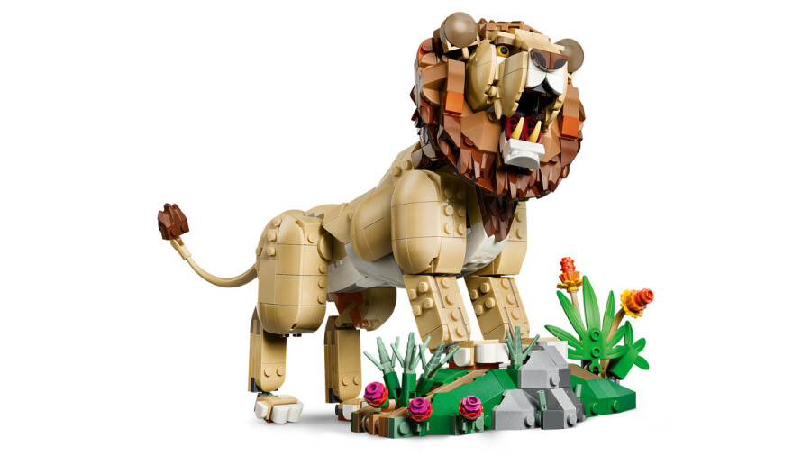 مجموعه ساختنی حیوانات وحشی لگو LEGO کریتور 3 در 1 مدل 31386، شیر باشکوه، ۸۳۹ قطعه