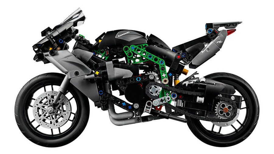 مجموعه ساختنی لگو LEGO تکنیک Technic موتورسیکلت کاوازاکی Kawasaki Ninja H2R مدل 42170، ۶۴۳ قطعه