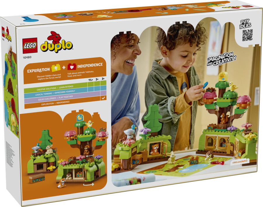 مجموعه ساختنی جنگل اکتشافی حیوانات وحشی لگو LEGO دوپلو DUPLO مدل 10480، ۱۳۱ قطعه، حداقل سن ۳ سال