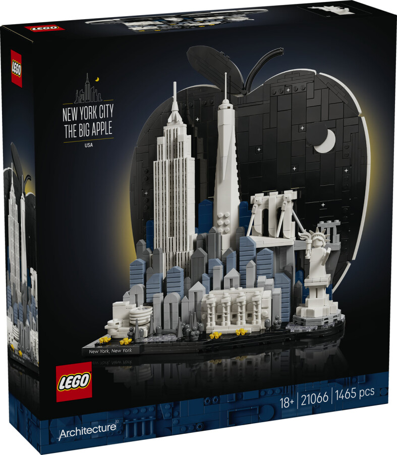 مجموعه ساختنی معماری نیویورک سیتی لگو LEGO Architecture مدل 21066، ۱۴۶۵ قطعه، حداقل سن ۱۸ سال
