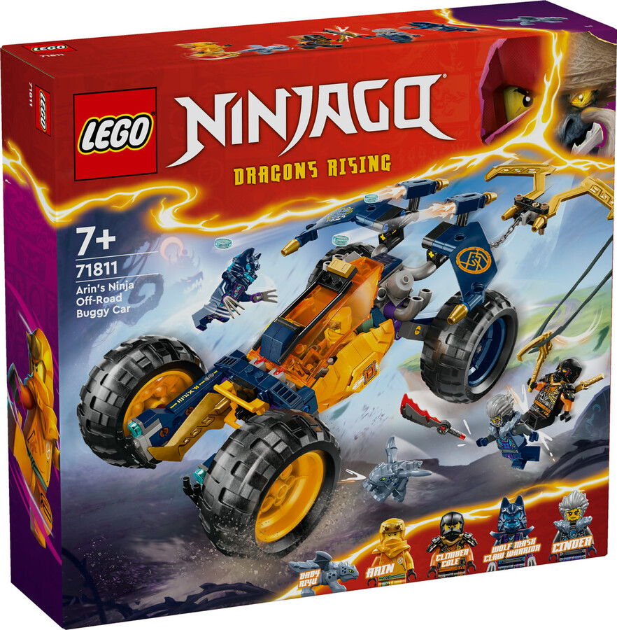 مجموعه ساختنی لگو LEGO نینجاگو NINJAGO ماشین باگی آفرود آرین مدل 71811، ۲۶۷ قطعه