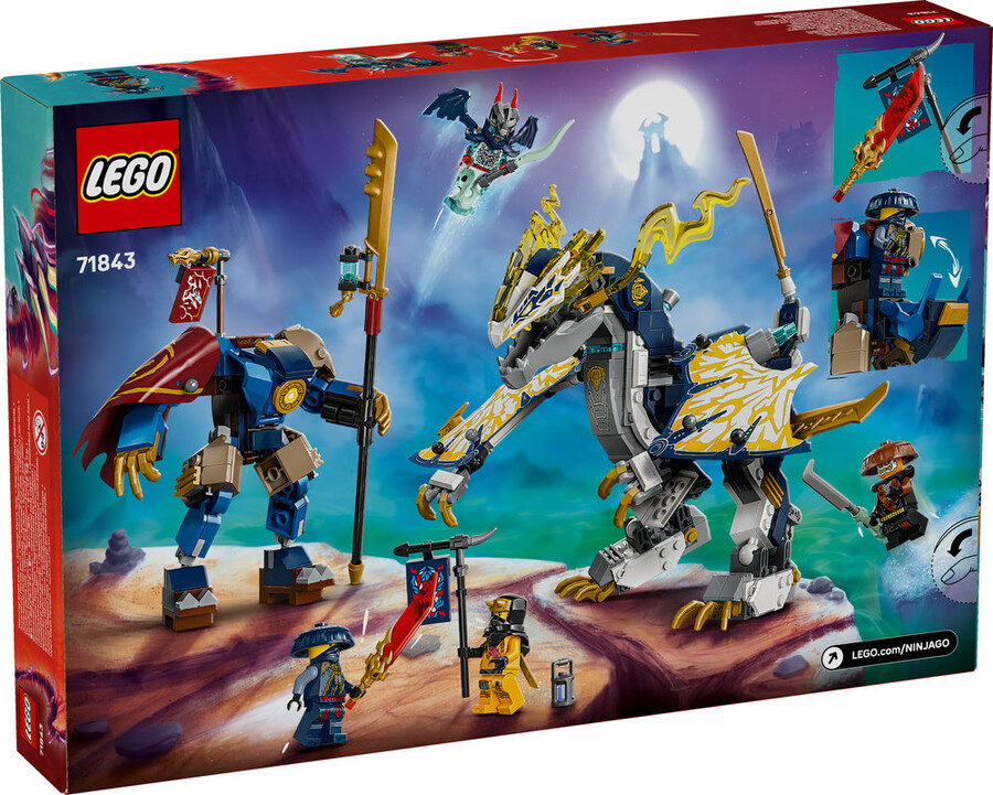 مجموعه ساختنی لگو LEGO سری نینجاگو NINJAGO مدل 71843، ربات اژدهاسوار روگ، ۵۸۴ قطعه