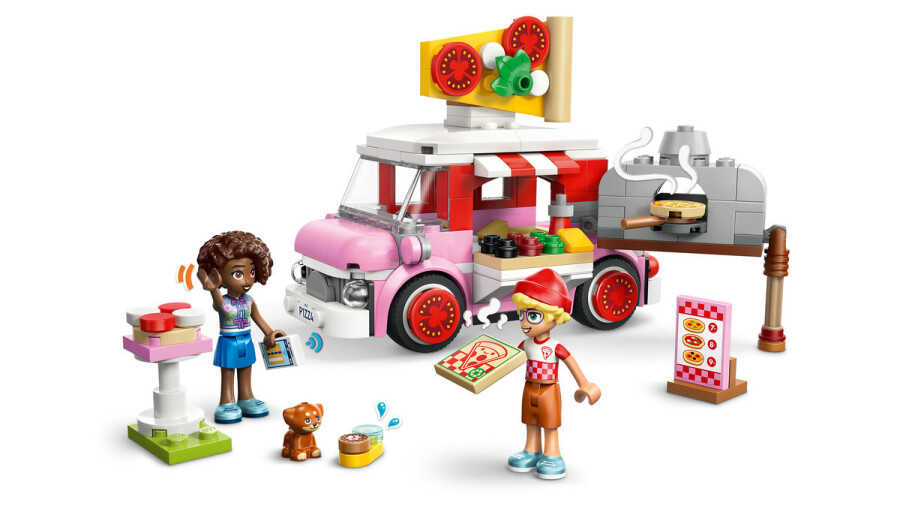 مجموعه ساختنی کامیون پیتزا لگو LEGO فرندز Friends مدل 42694، ۱۹۰ قطعه، حداقل سن ۶ سال