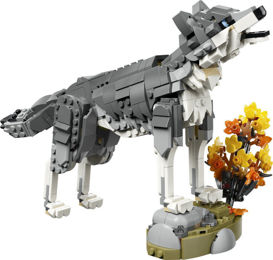 مجموعه ساختنی لگو LEGO کریتور ۳ در ۱ مدل 31393، حیوانات جنگل گرگ خاکستری، ۶۵۷ قطعه