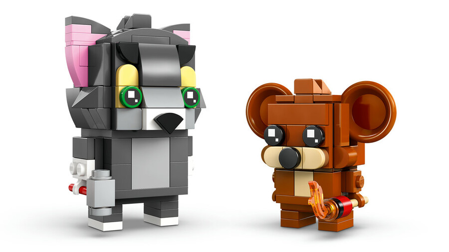 مجموعه ساختنی لگو LEGO BrickHeadz تام و جری مدل 40793، ۲۱۲ قطعه، حداقل ۱۰ سال