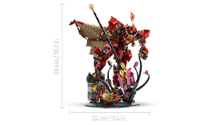 مجموعه ساختنی لگو LEGO سری نینجاگو NINJAGO مدل 71846، ربات شوالیه آتش، ۹۹۶ قطعه، حداقل سن ۱۴ سال