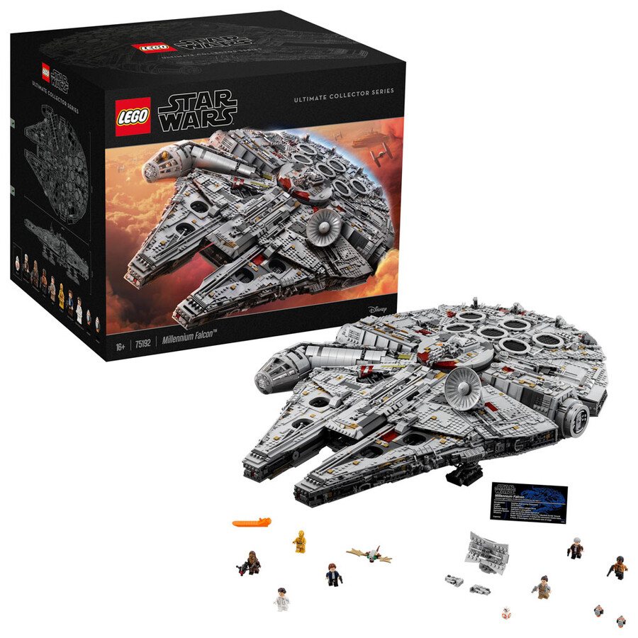 مجموعه ساختنی جنگ ستارگان لگو LEGO Millennium Falcon مدل 75192، ۷۵۴۱ قطعه و حداقل سن ۱۶ سال