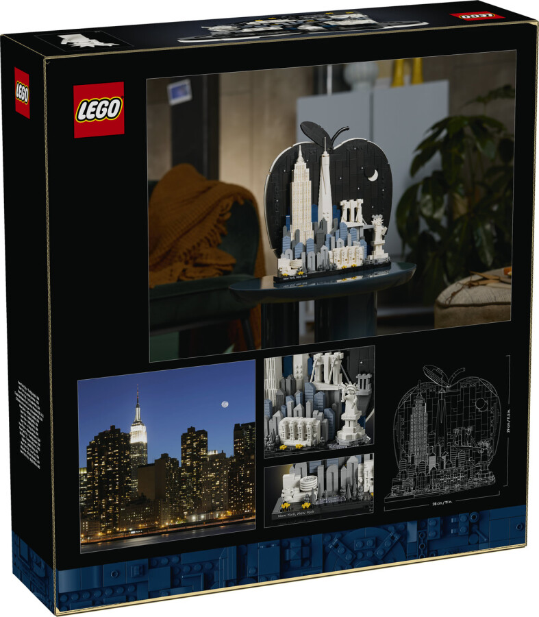 مجموعه ساختنی معماری نیویورک سیتی لگو LEGO Architecture مدل 21066، ۱۴۶۵ قطعه، حداقل سن ۱۸ سال