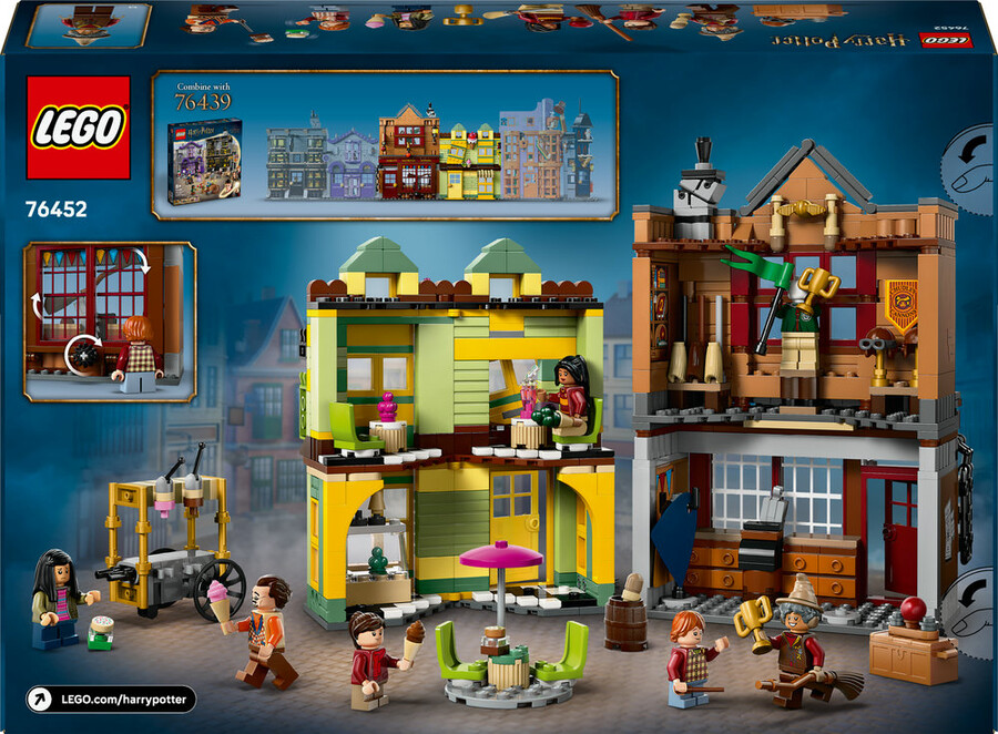 مجموعه ساختنی لگو LEGO هری پاتر Harry Potter مدل 76452، فروشگاه‌های کوییدیچ و بستنی‌فروشی، ۷۹۵ قطعه