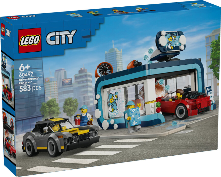 مجموعه ساختنی کارواش خودکار سیتی، لگو LEGO مدل 60497، ۵۸۳ قطعه، حداقل سن ۶ سال