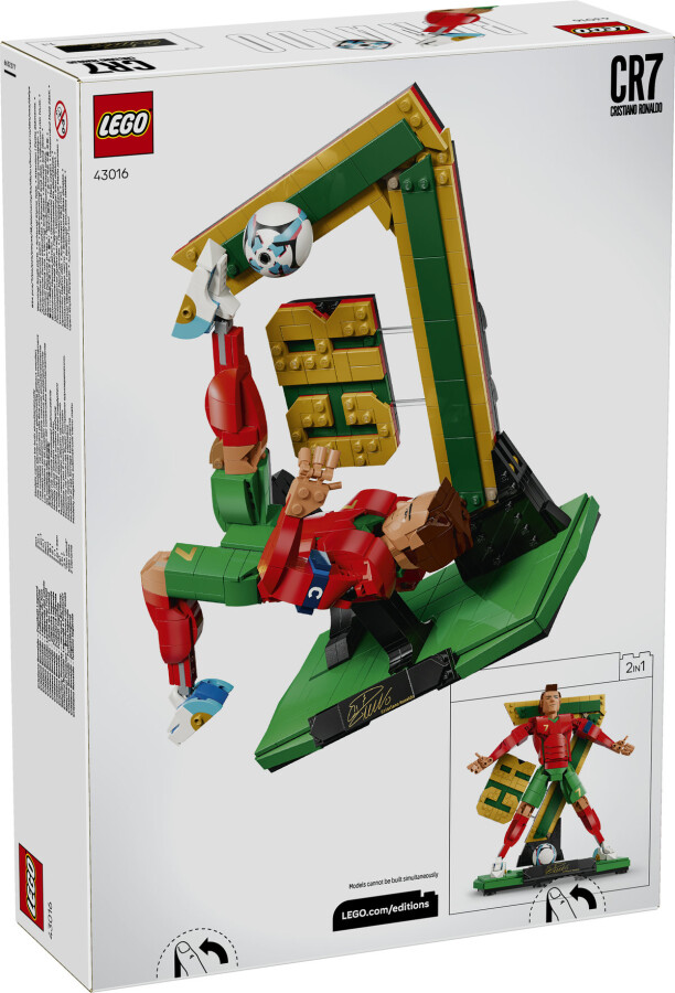 مجموعه ساختنی و نمایشی فوتبال کریستیانو رونالدو از لگو LEGO، سری Editions، مدل 43016، ۸۵۴ قطعه، حداقل سن ۱۲ سال
