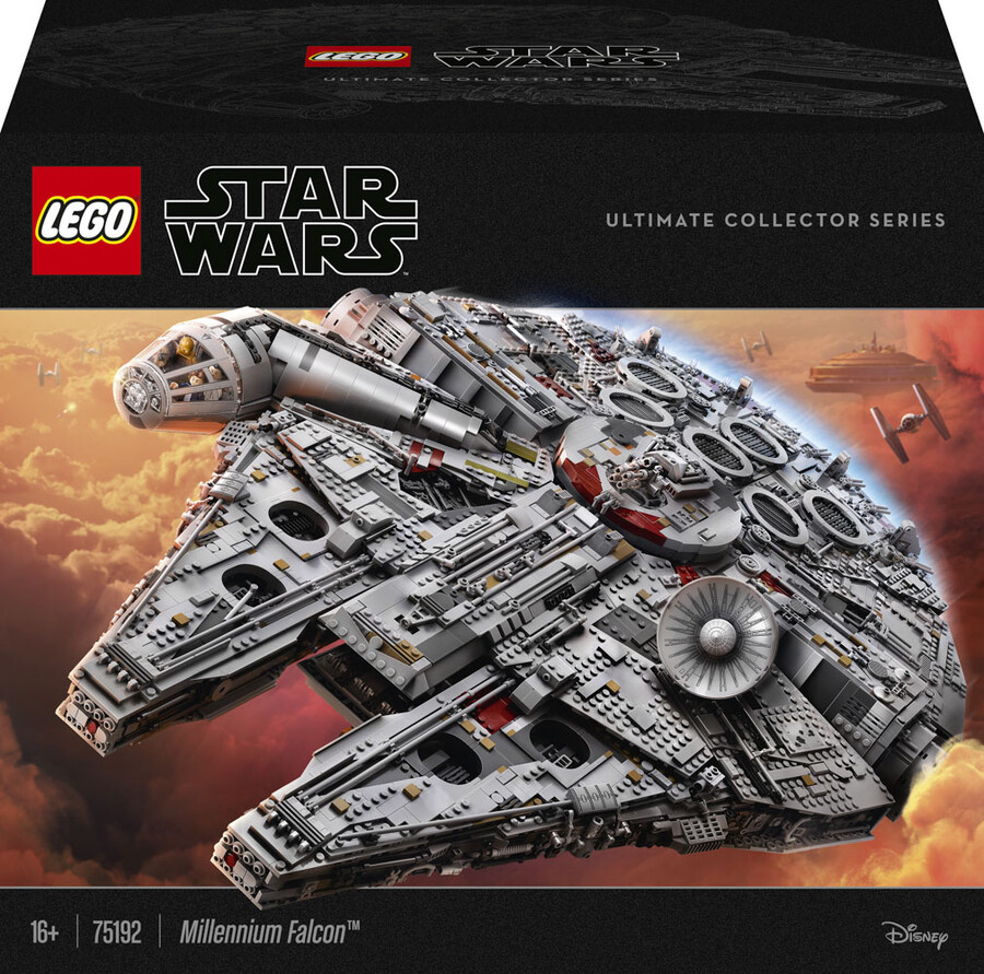مجموعه ساختنی جنگ ستارگان لگو LEGO Millennium Falcon مدل 75192، ۷۵۴۱ قطعه و حداقل سن ۱۶ سال