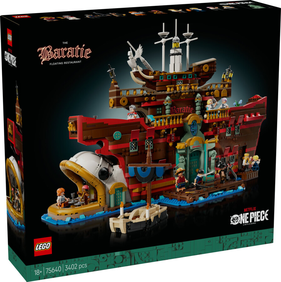 مجموعه ساختنی رستوران شناور باراتی وان پیس ONE PIECE مدل LEGO 75640، ۳۴۰۲ قطعه، حداقل سن ۱۸ سال