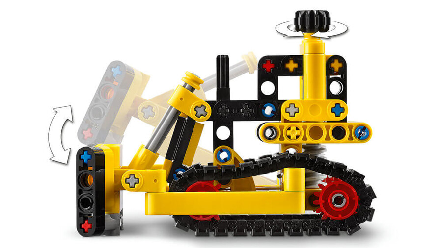 مجموعه ساختنی لگو LEGO تکنیک بولدوزر سنگین مدل 42163، ۱۹۵ قطعه، حداقل سن ۷ سال