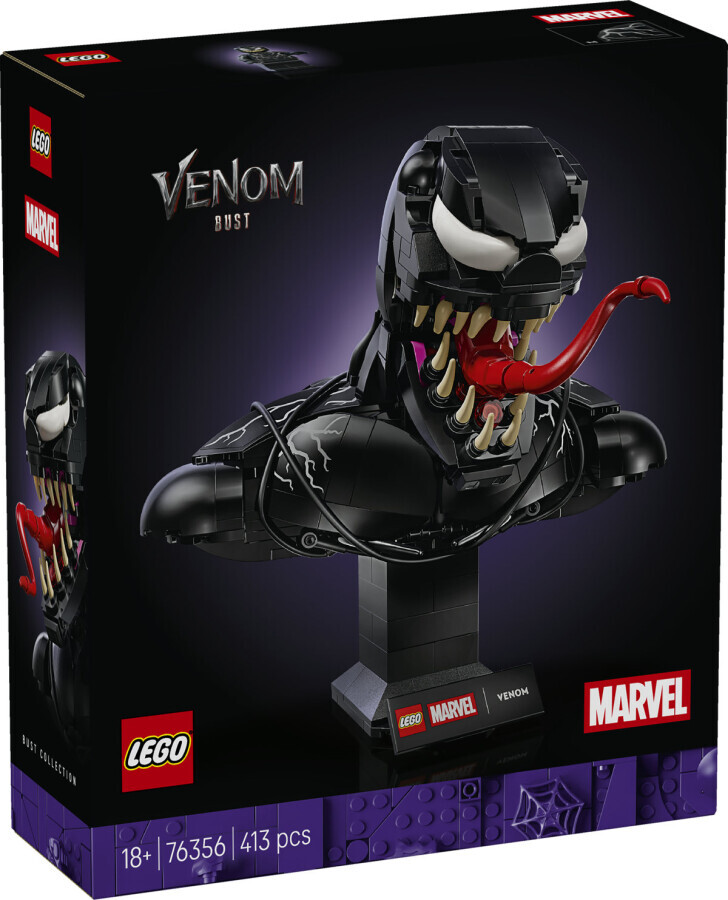 مجموعه ساختنی نیم‌تنه ونوم، لگو LEGO Marvel مدل 76356، ۴۱۳ قطعه، حداقل سن ۱۸ سال
