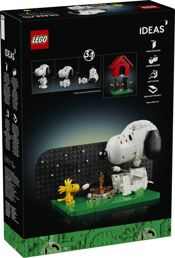 مجموعه ساختنی تزئینی لگو LEGO Ideas خانه سگ اسنوپی مدل 21368، ۹۶۴ قطعه، حداقل سن ۱۸ سال
