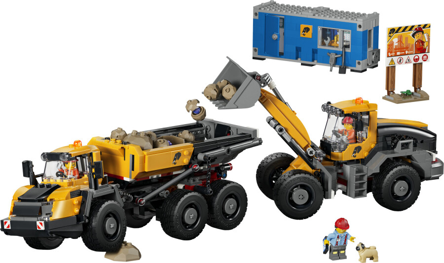 مجموعه ساختنی کامیون کمپرسی و لودر جلویی سیتی، لگو LEGO مدل 60494، ۱۱۳۲ قطعه، حداقل سن ۸ سال