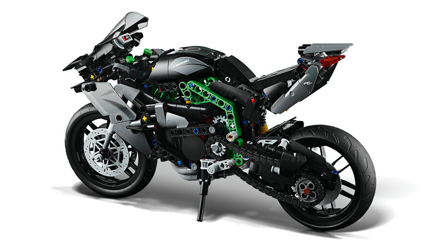 مجموعه ساختنی لگو LEGO تکنیک Technic موتورسیکلت کاوازاکی Kawasaki Ninja H2R مدل 42170، ۶۴۳ قطعه