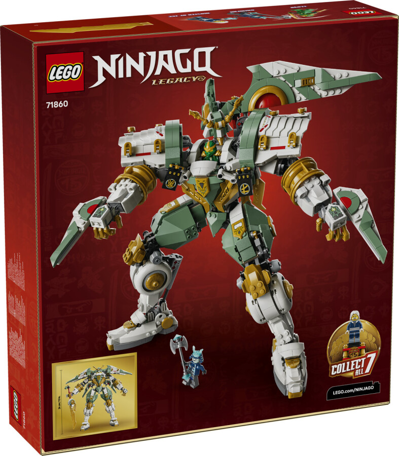 مجموعه ساختنی و اکشن‌فیگور لگو LEGO نینجاگو NINJAGO ربات تایتان لوید، مدل 71860، ۱۲۹۳ قطعه، حداقل سن ۱۴ سال