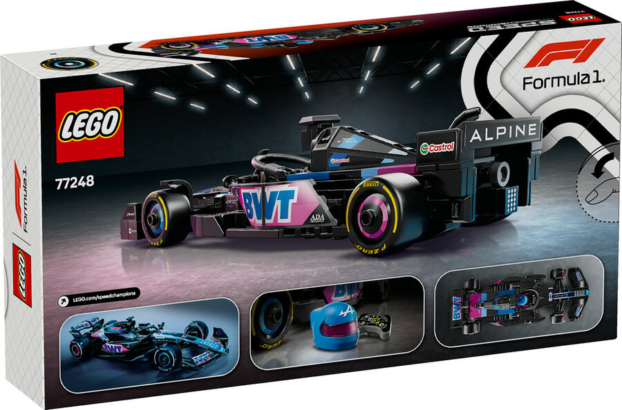 مجموعه ساختنی خودروی مسابقه‌ای فرمول ۱ آلپاین BWT لگو LEGO اسپید چمپیونز Speed Champions مدل 77248، ۲۵۸ قطعه، حداقل سن ۱۰ سال