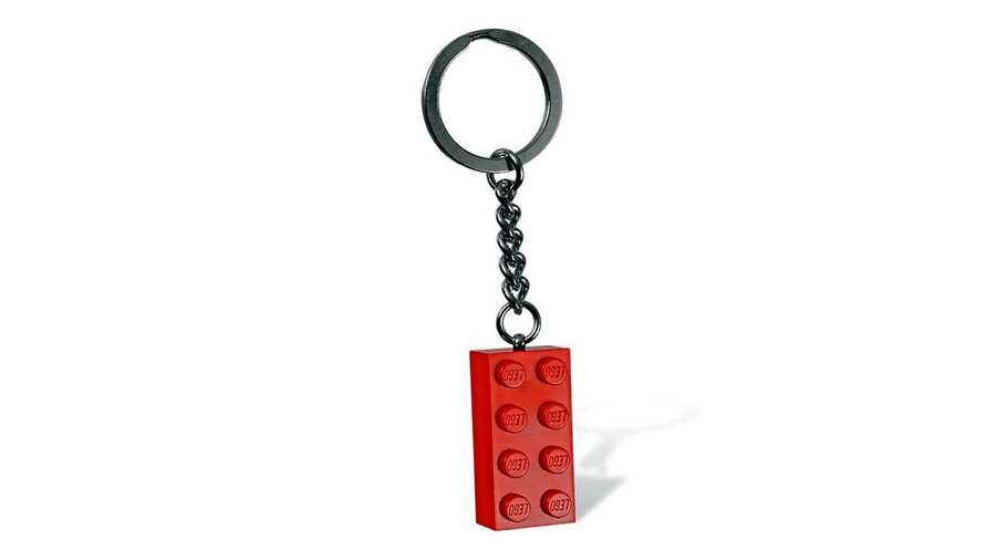 جاکلیدی لگو LEGO آیکونیک Iconic مدل 850154 طرح آجر 2x4 قرمز