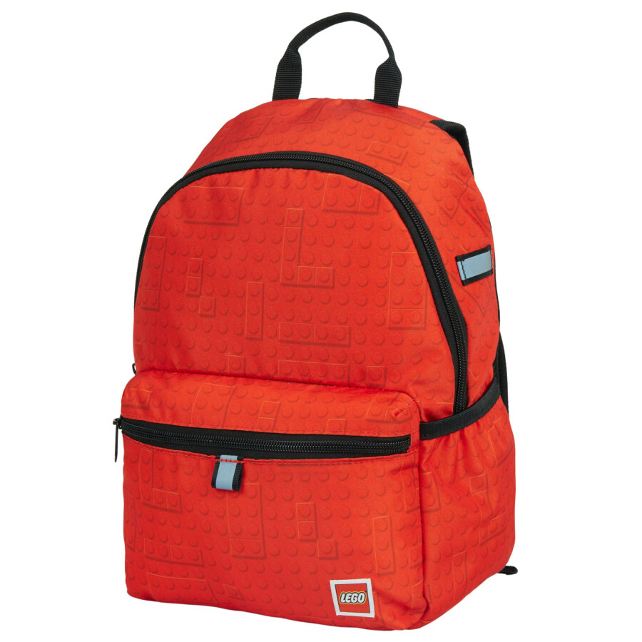 کوله‌پشتی لگو LEGO آیکونیک مدل 20375-2611، قرمز، ابعاد 34×27×12 سانتی‌متر، حجم 9 لیتر