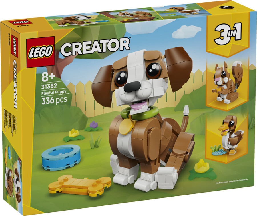 مجموعه ساختنی حیوانات دوست‌داشتنی لگو LEGO کریتور ۳ در ۱ مدل 31382، ۳۳۶ قطعه، حداقل سن ۸ سال