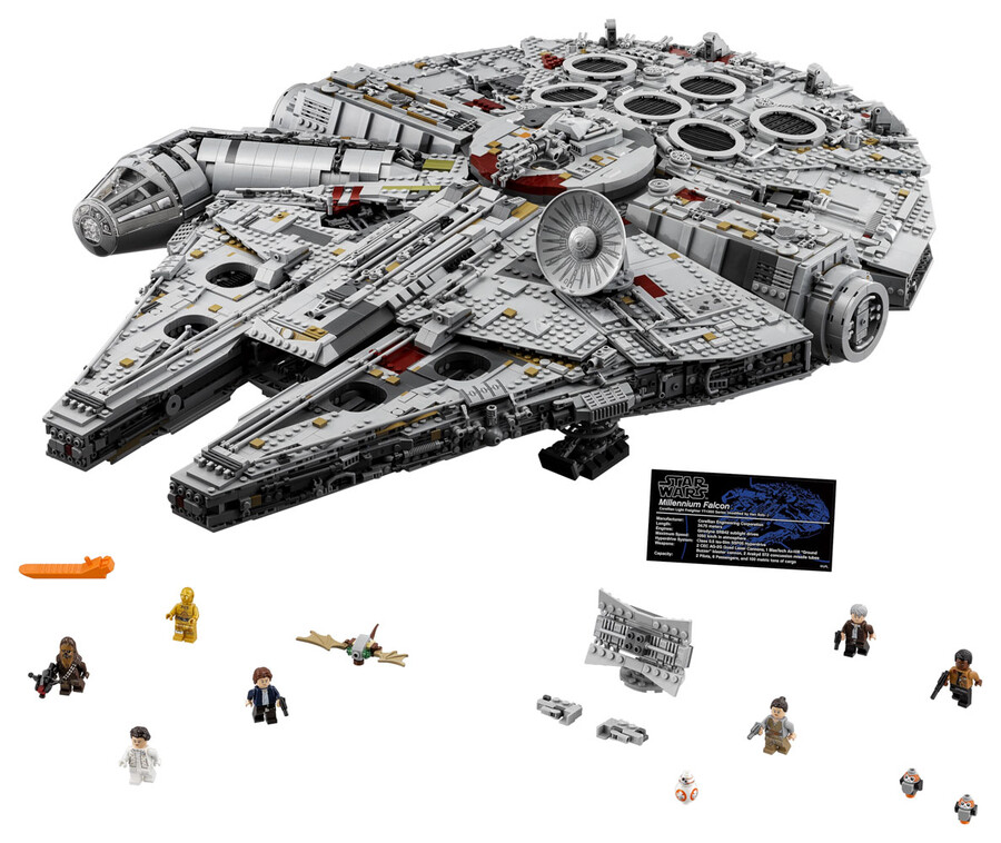 مجموعه ساختنی جنگ ستارگان لگو LEGO Millennium Falcon مدل 75192، ۷۵۴۱ قطعه و حداقل سن ۱۶ سال