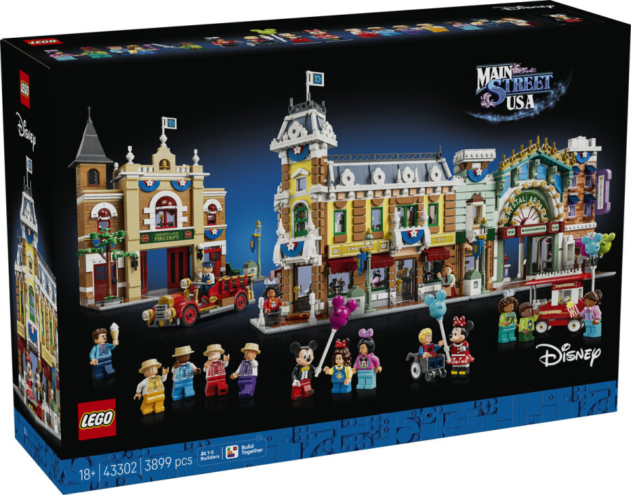 مجموعه ساختنی خیابان اصلی دیزنی، لگو LEGO مدل 43302، ۳۸۹۹ قطعه، حداقل سن ۱۸ سال